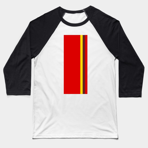 Ferrari Racing Stripes Baseball T-Shirt by GreazyL